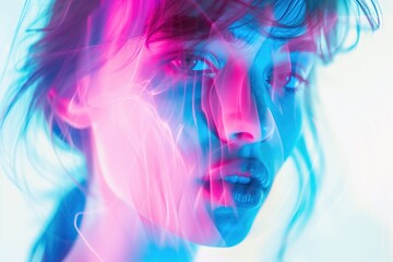 Obraz premium Abstract blur photo woman.