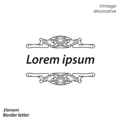 border, aesthetic, vintage and vector border design elements