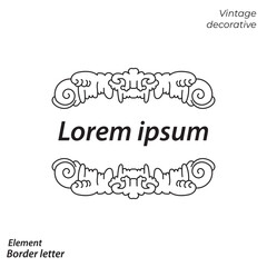 border, aesthetic, vintage and vector border design elements