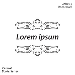 border, aesthetic, vintage and vector border design elements