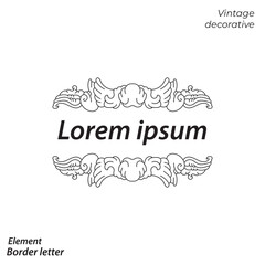 border, aesthetic, vintage and vector border design elements