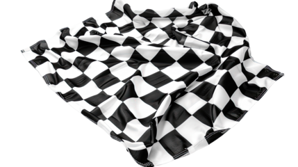 Finish flag on a transparent background