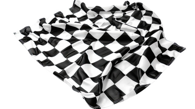 Finish flag on a transparent background