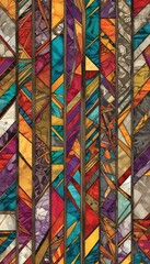 Fototapeta premium 3d digital geometric colorful wallpaper
