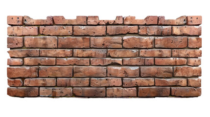 Fototapeta premium Brick wall on transparent background