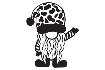 Gnomies SVG, Merry Christmas SVG, Christmas SVG, Christmas Clip Art, Christmas Doodle, Hand Drawn, Cartoon, Christmas Gnomes Svg, Cut File for silhouette cameo cricut iron on transfer

