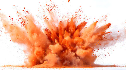 explosión de polvo rojo