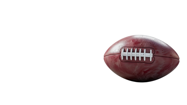 Rugby ball on a transparent background