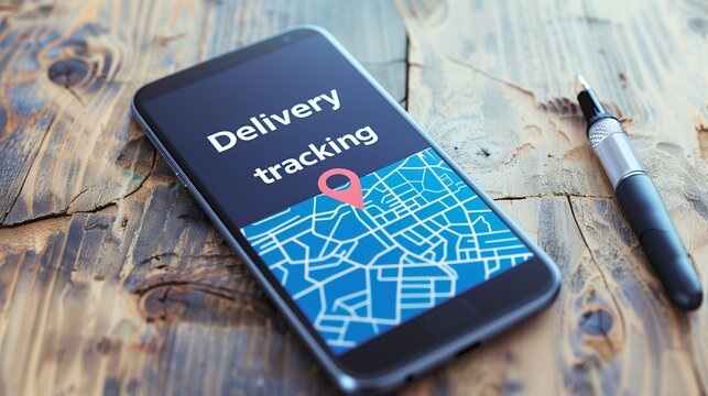 Real-time delivery tracking for efficient order monitoring, showcasing precise location on a map. Ideal for logistics and e-commerce solutions.