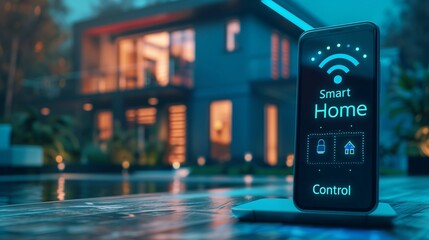 A person using a smartphone app to control smart home devices, showcasing modern technology and convenience in home automation.