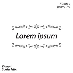 border, aesthetic, vintage and vector border design elements