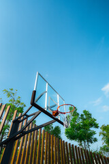 basketball hoop against sky