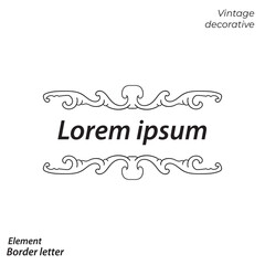 border, aesthetic, vintage and vector border design elements