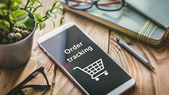 A person tracking their parcel shipment on a mobile app, showcasing order tracking and location monitoring features.