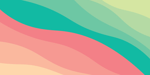 Abstract background design with summer color theme, with wavy patterns,Abstract summer wave background,