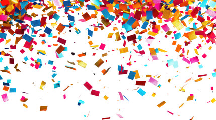 Obraz premium Confetti on a transparent background