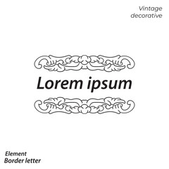border, aesthetic, vintage and vector border design elements