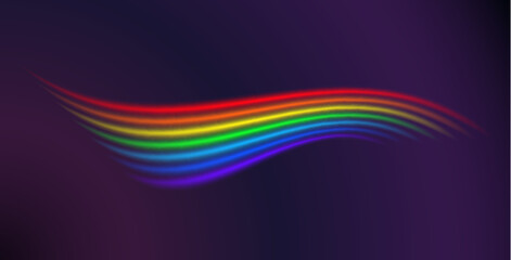 Glowing Realistic Rainbow Background. Perfect vector clip art for your design.