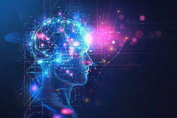 Obraz premium Ai tech, businessman show virtual graphic Global Internet connect Chatgpt Chat with AI, Artificial Intelligence. using command prompt for generates something, Futuristic technology transformation