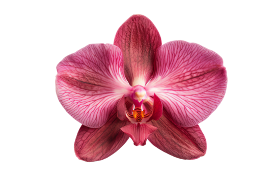 orchid, flower, petals, pink, tropical, exotic, beautiful, delicate, fragrant, bloom, blossom, nature, plant, isolated on transparent background