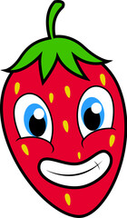 cute funny fruit cartoon character