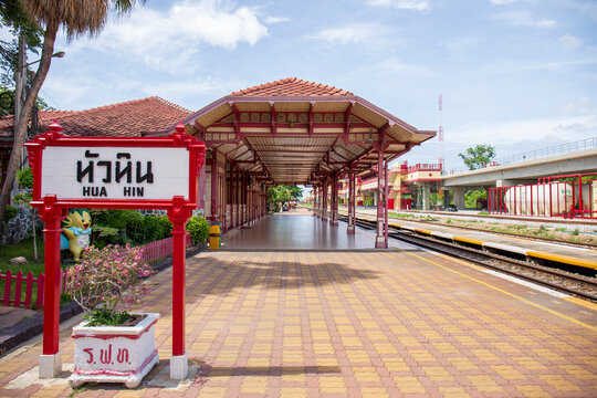 May 31 2024 Hua Hin Prachuap Khiri Khan Railway Station, Thailand