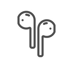 Social networks related icon outline and linear vector.
