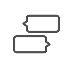 Social networks related icon outline and linear vector.
