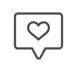 Social networks related icon outline and linear vector.
