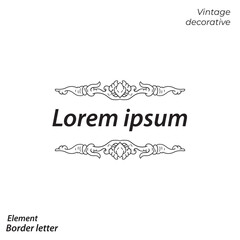 border, aesthetic, vintage and vector border design elements