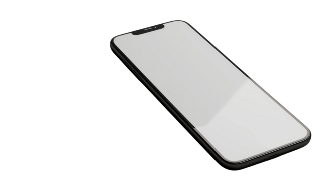 Phone, smartphone technology communication on white background