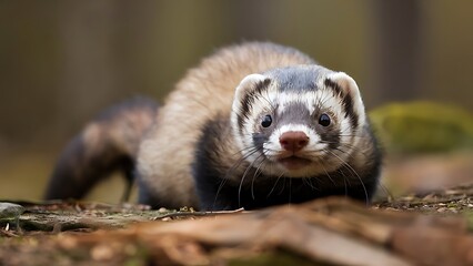 A Ferret portrait (High Quality Wallpaper Wild PhotoGraphy)