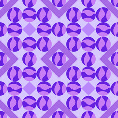 Fototapeta premium Vector - geometric shape seamless pattern, square and balls. 
