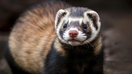 A Ferret portrait (High Quality Wallpaper Wild PhotoGraphy)