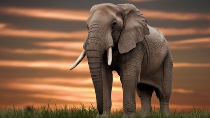 Obraz premium African Elephant (High Quality Wallpaper Wild PhotoGraphy)