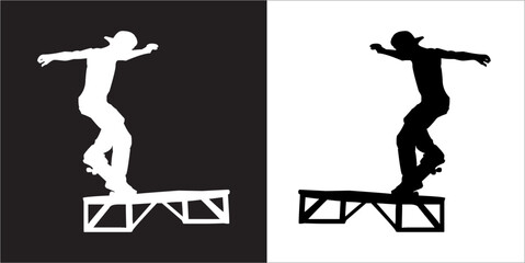 IIlustration Vector graphics of Skate icon