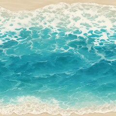 Obraz premium The texture of the beach waves