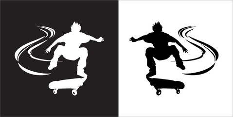 IIlustration Vector graphics of Skate icon