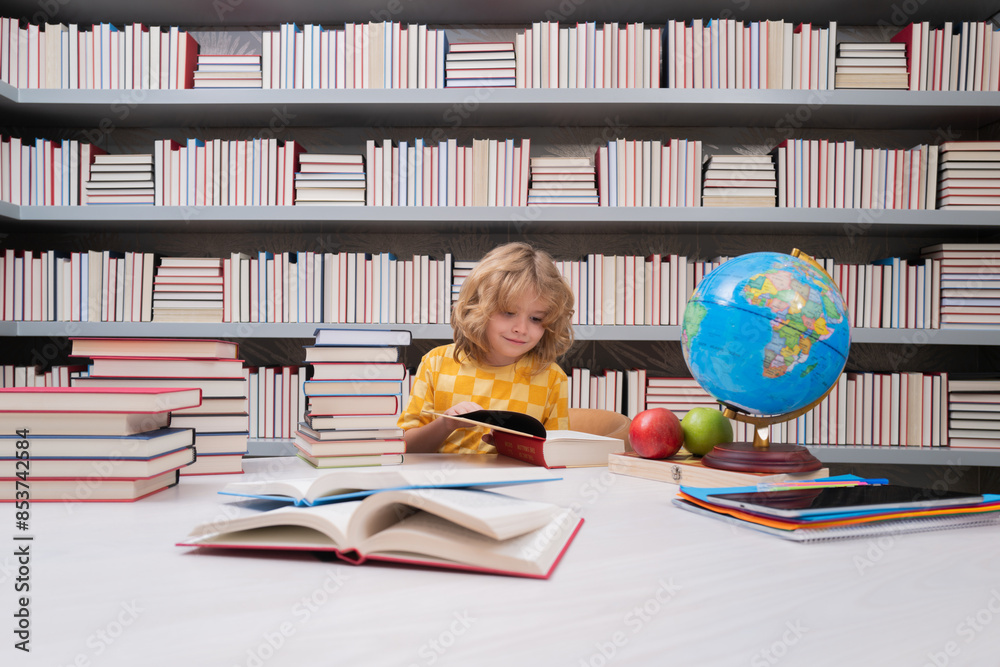 Poster school and students in classroom. education kids. child pupil student in the school class. studying 