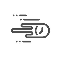 Time related icon outline and linear vector.
