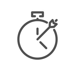 Time related icon outline and linear vector.
