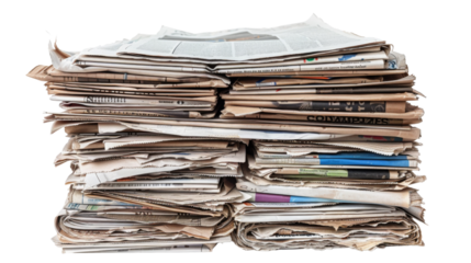 Stack of business papers , documents on white background