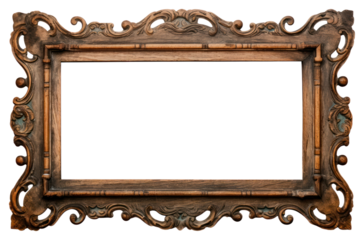 PNG  Wooden sign frame border vintage label mirror paint wood.