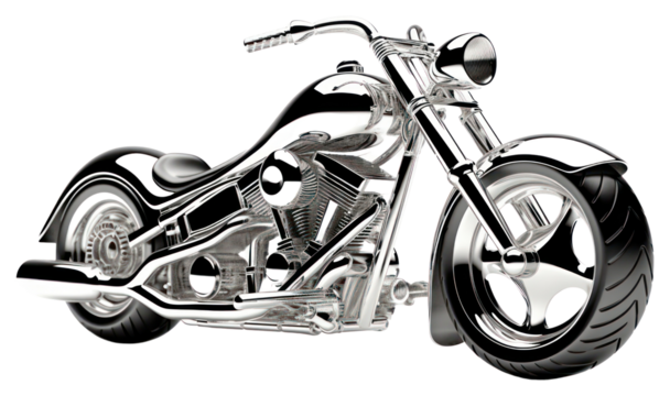 PNG Motorbike Chrome material motorcycle vehicle chrome.