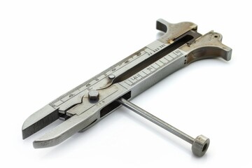 Caliper tool on white background
