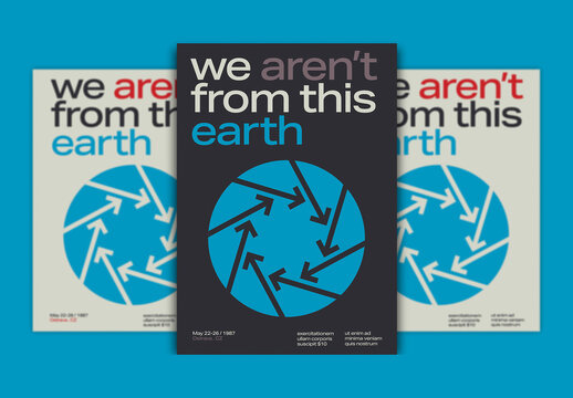 International Minimalist Poster Layout Design Concept