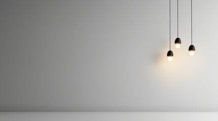 minimalist grey lamps bulbs and decorative lights minimalist style and black simple silhouette minimalist pose clean white background in clean studio lighting product photography 32k super-resolution