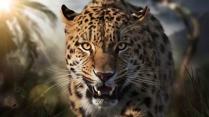 Obraz premium Leopard portrait (High Quality Wallpaper Wild PhotoGraphy)