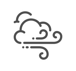 Weather related icon outline and linear vector.
