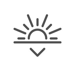 Weather related icon outline and linear vector.
